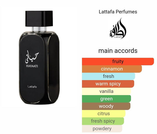 Hayaati Lataffa Perfumes 100ml