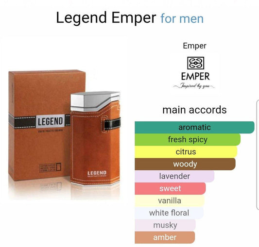 LEGEND POUR HOMME EMPER PERFUMES 100ML