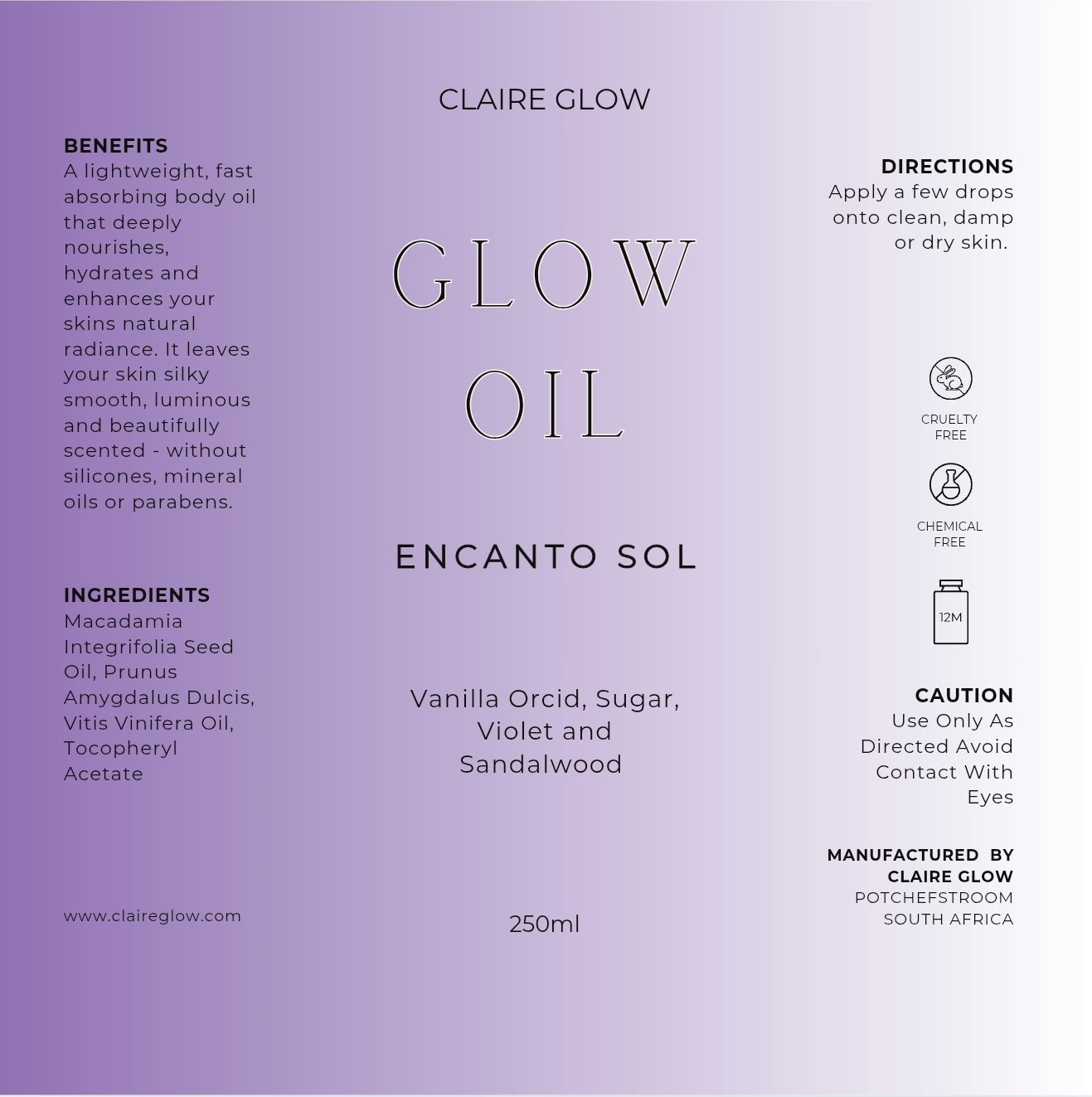 Encanto Sol Glow Oil