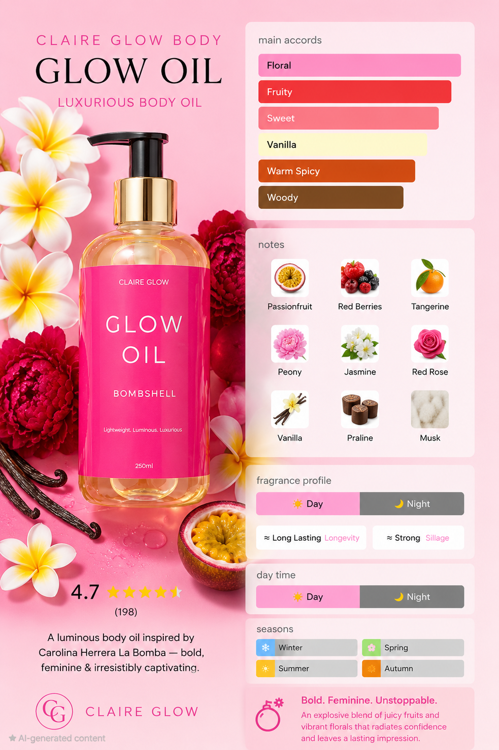 Bombshell Glow Oil