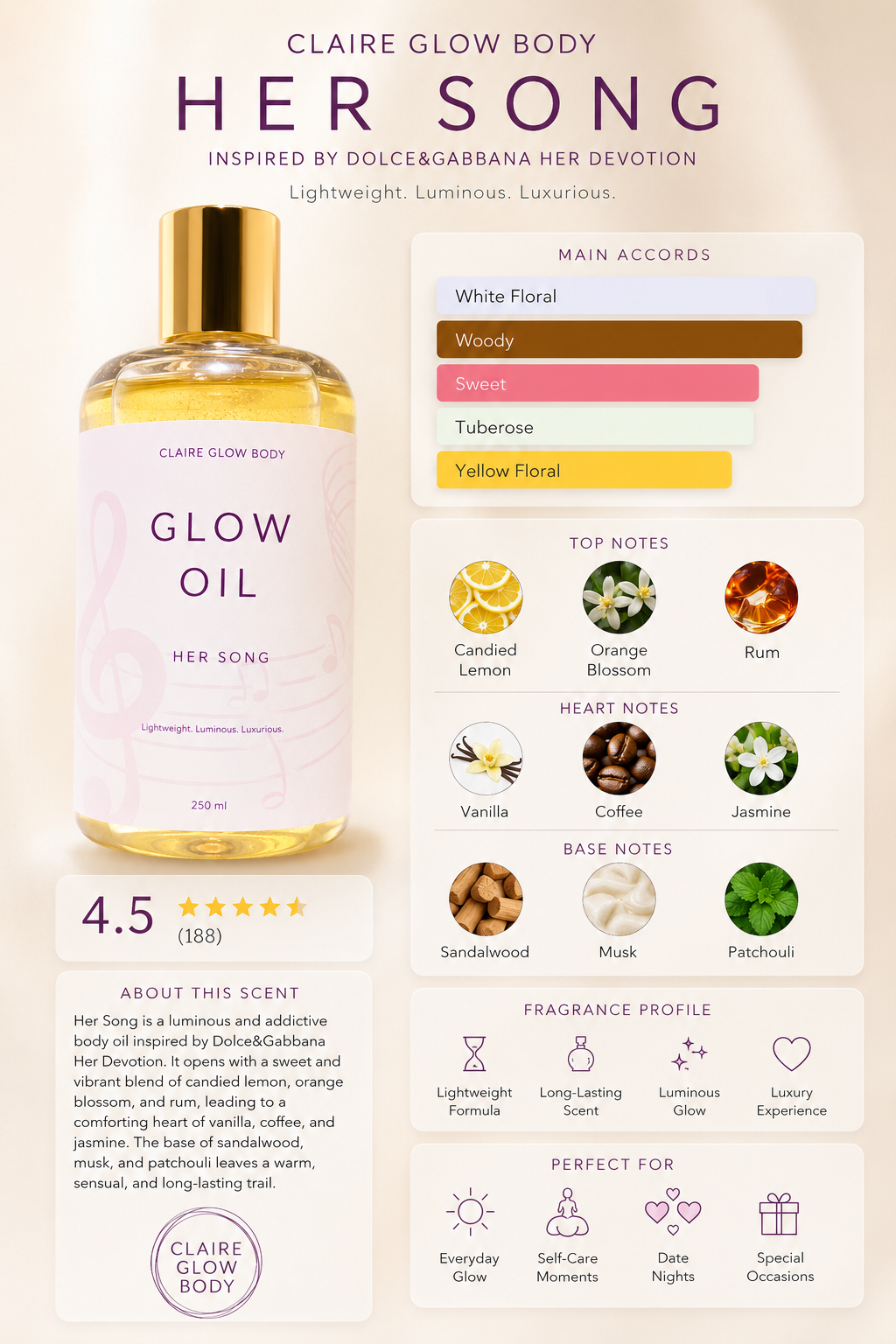 Her Song Glow Oil